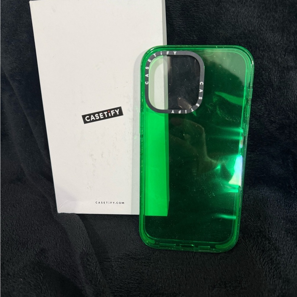 Casetify Transparent Green Phone Case